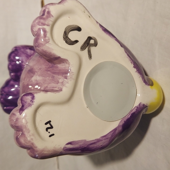 Hand Painted One of a kind Ceramic Bunny Rabbit Piggy Bank 2021 - Picture 4 of 4